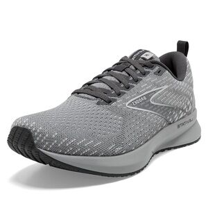 Brooks Women's Levitate 5 Neutral Running Shoe in Gray/Oyster/Blackened Pearl